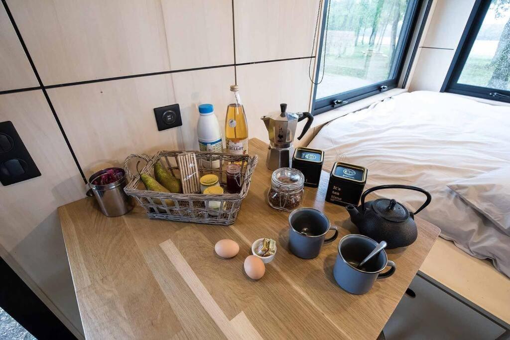 L'Envolee Ecolodge, Tiny House Au Coeur Des Vignes Loches-sur-Ource Esterno foto