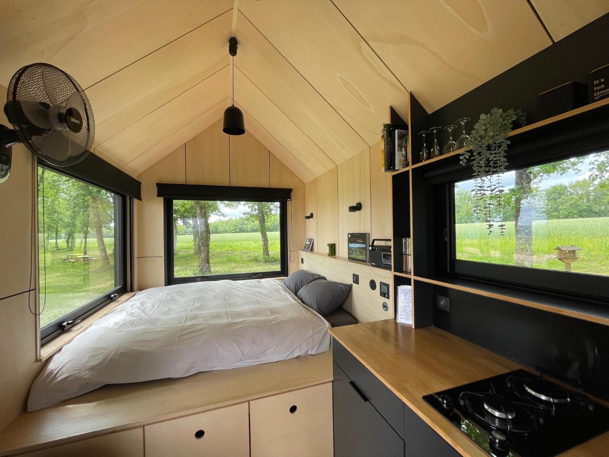 L'Envolee Ecolodge, Tiny House Au Coeur Des Vignes Loches-sur-Ource Esterno foto